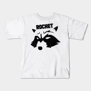 Rocket Raccoon Decal Art Kids T-Shirt